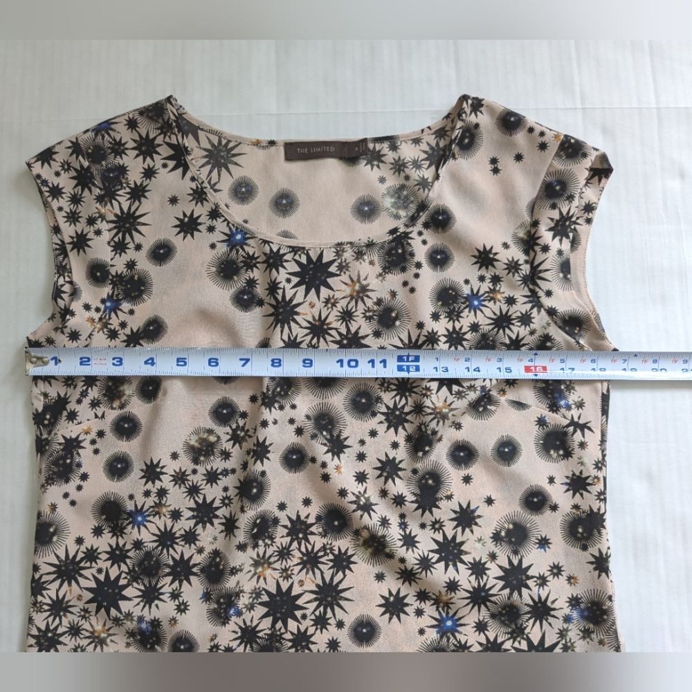 MCM Starburst Pattern Sleeveless Blouse by The Limited Small - Picture 7 of 11